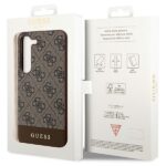 Guess GUHCS23SG4GLBR S23 S911 brown hardcase 4G Stripe Collection - imagine 8