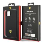 Ferrari FEHCP14MSIBBK iPhone 14 Plus /15 Plus 6,7" black hardcase Silicone Metal Logo - imagine 8