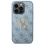 Guess GUHCP14L4GMGBL iPhone 14 Pro 6,1" blue hardcase 4G Big Metal Logo - imagine 3