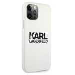 Karl Lagerfeld KLHCP12LSLKLWH iPhone 12 Pro Max 6,7" Silicone Stack Logo white - imagine 4