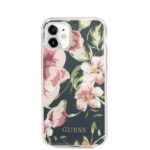 Guess GUHCN61IMLFL03 iPhone 11 6,1" / Xr navy N°3 Flower Collection - imagine 3