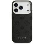 Guess Peony Hot Stamp Script MagSafe Case for iPhone 17 Pro Black - imagine 3
