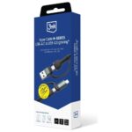 Cable 3MK Hyper Cable N-SERIES USB-A/USB-C to USB-C/Lightning 1.2m 9V/2A 60W - imagine 8