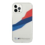 Etui BMW BMHCP12MSKTGT iPhone 12 / 12 Pro 6,1" transparent hardcase Motorsport Tricolor - imagine 3