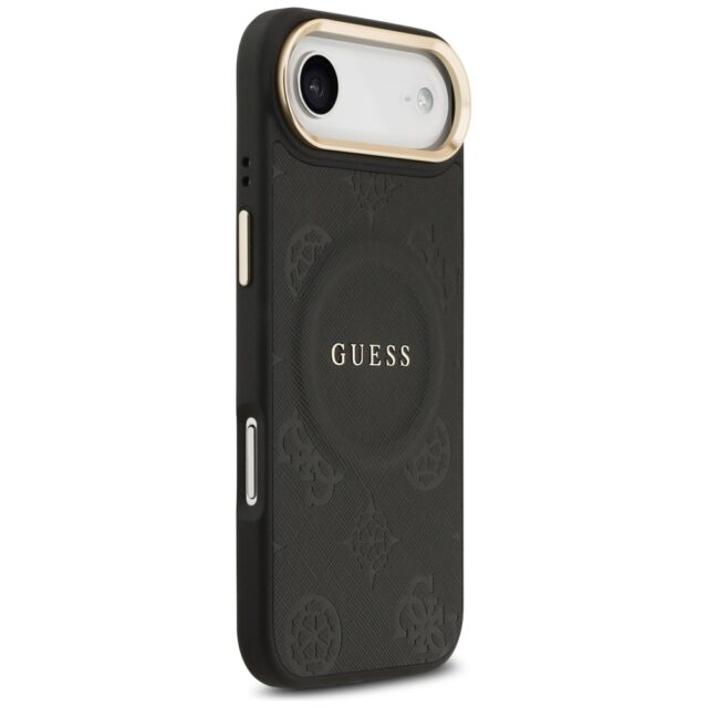 Case Guess Peony Hot Stamp MagSafe for iPhone Air black - imagine 4