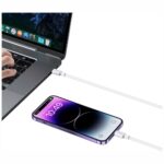 Cable USAMS US-SJ610 U84 PD 20W USB-C to Lightning 1m white - imagine 5