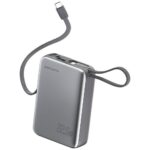 Powerbank 4smarts Pocket Dual Cord 20000mAh 22.5W with built-in USB-C cable 15cm gray