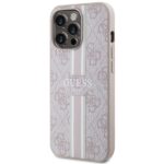 Guess GUHMP13LP4RPSP iPhone 13 Pro / 13 6,1" pink hardcase 4G Printed Stripes MagSafe - imagine 2