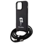 Karl Lagerfeld KLHCP15XSASKNPSK iPhone 15 Pro Max 6.7" hardcase black Crossbody Saffiano Monog - imagine 5