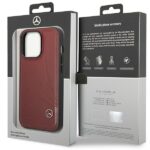 Mercedes MEHCP14L8ROLR iPhone 14 Pro 6.1" Red Hardcase Leather Wave Pattern - imagine 8