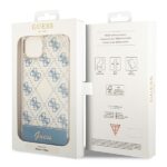 Guess GUHCP14SHG4MHB iPhone 14 / 15 / 13 6.1" blue hardcase 4G Pattern Script - imagine 8