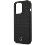 Mercedes MEHMP15LSIPBK iPhone 15 Pro 6.1" Black Hardcase Silicone Stars Pattern MagSafe - imagine 6
