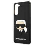 Karl Lagerfeld KLHCS21SKH3DBK S21 G991 black hardcase 3D Rubber Karl`s Head - imagine 6