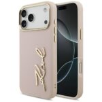 Karl Lagerfeld Karl Script Logo Case for iPhone 17 Pro Max Pink