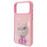 Case Nimmy Cool&Cute 2.0 Cat for iPhone   17 Pro  pink - imagine 3