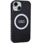 Audi IML Big Logo MagSafe Case iPhone 15 / 14 / 13 6.1" black hardcase AU-IMLMIP15-Q5/D2-BK - imagine 6