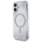 Case Guess HC Resin Bottom Glitter for iPhone 16 MagSafe silver - imagine 2