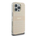 DKNY DKHMP16XHRHSEP iPhone 16 Pro Max 6.9" pink hardcase Repeat Texture Pattern With Stripe - imagine 4