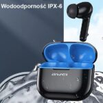 AWEI Bluetooth 5.3 T1 Pro+ Headphones Docking Station Black - imagine 4