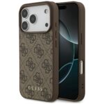 Guess 4G Classic Case for iPhone 17 Pro Brown