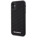 Karl Lagerfeld KLHCN61PQKPMK iPhone 11 /Xr 6.1" black hardcase Quilted K Pattern - imagine 2