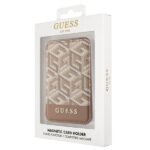 Guess Wallet Card Slot GUWMSHGCFSEW MagSafe GCube stripe brown - imagine 6