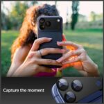 Ochrona na obiektyw aparatu Spigen        Glas.Tr Camera EZ FIT Optik Pro XL do Apple iPhone 17 Pro Max czarny - imagine 6