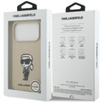 Case Karl Lagerfeld Silicone Karl Sketch & Logo MagSafe for iPhone 17 Pro brown - imagine 8