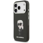 Karl Lagerfeld IML Aquarelle Karl & Logo MagSafe Case for iPhone 17 Pro Black - imagine 2