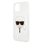 Karl Lagerfeld KLHCP13MKHTUGLS iPhone 13 / 14 / 15 6,1" silver hardcase Glitter Karl`s Head - imagine 6