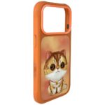 Etui Nimmy Big Eyed Pet 2.0 Cat do        iPhone 17 Pro pomarańczowy - imagine 4