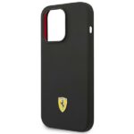 Ferrari FEHCP14LSIBBK iPhone 14 Pro 6,1" black hardcase Silicone Metal Logo - imagine 6