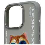 Nimmy case iPhone 16 Pro 6.3" gray Glasses Cool Cat - imagine 3
