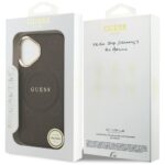 Case Guess Peony Hot Stamp MagSafe for iPhone 17 brown - imagine 8