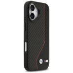 Case BMW M Carbon Line & Logo MagSafe for iPhone 17 red - imagine 4