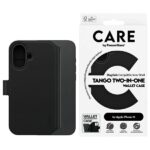 CARE by PanzerGlass Feature Tango 2in1   Wallet iPhone 16 6.1" MagSafe  black 1329