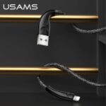 USAMS Braided U41 Lightning Cable 2m 2A black SJ394USB01 (US-SJ394) Fast Charge - imagine 2