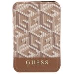 Guess Wallet Card Slot GUWMSHGCFSEW MagSafe GCube stripe brown - imagine 2