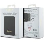 Guess Induction Powerbank 15W GUPBM5ALGSGK 5000mAh black MagSafe Metal Script Logo - imagine 5