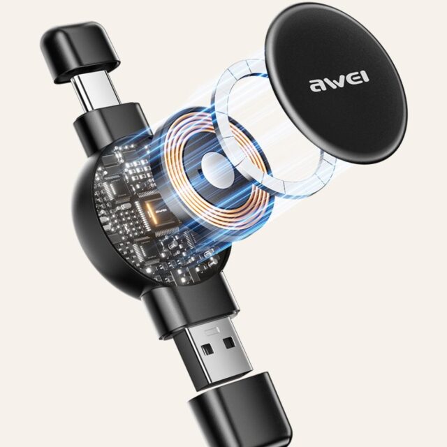 AWEI charger for Apple/Samsung Watch W26 black - imagine 3