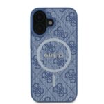 Guess GUHMP16MG4GFRB iPhone 16 Plus 6.7" blue hardcase 4G Ring Classic Logo MagSafe - imagine 3