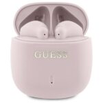 Guess Bluetooth headphones GUTWSJ14ESGP TWS + docking station pink Printed Classic Logo