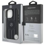 Mercedes MEHMP16L23HRSK iPhone 16 Pro 6.3" black hardcase MB Double Layer Crossed Lines MagSafe - imagine 8