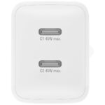 Wall charger 4smarts PDPlug Dual   45W GaN 2xUSB-C white - imagine 3
