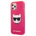 Karl Lagerfeld KLHCP12MCHTRP iPhone 12/12 Pro 6,1" pink hardcase Glitter Choupette Fluo - imagine 2
