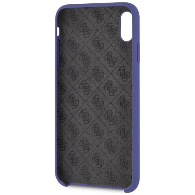 Guess GUHCI65LSGLUV iPhone Xs Max purple hard case Silicone - imagine 4
