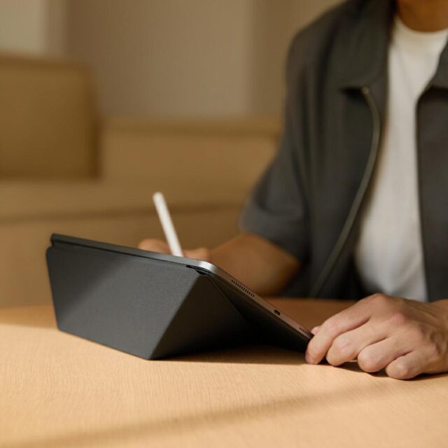 Case PITAKA MagEZ Folio 2 for iPad Pro 12.9" (2021-2022) iPad Air 13" (2024-2025) black - imagine 9