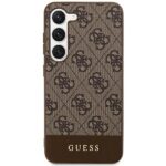 Guess GUHCS24MG4GLBR S24+ S926 brown hardcase 4G Stripe Collection - imagine 3