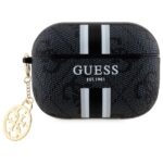Guess GUAP2P4RPSK AirPods Pro 2 (2022/2023) cover black 4G Printed Stripes Charm