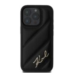 Karl Lagerfeld KLHCP16XPQDSMGK iPhone 16 Pro Max 6.9" black hardcase Quilted Signature - imagine 3
